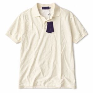 NWT Ralph Lauren Purple Label Soft Cream Polo Shirt